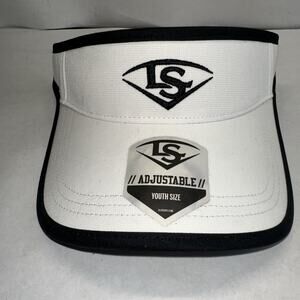 Louisville Slugger Baseball Softball Visor White/Black Adjustable Size NEW